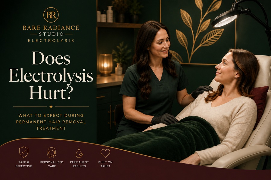 Does Electrolysis Hurt? Learning Center article by Bare Radiance Studio.